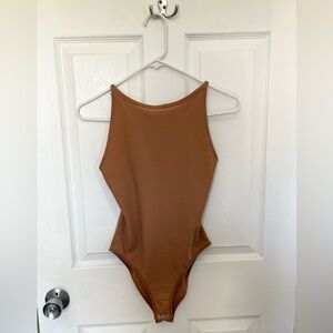 Top Shop High Neck Nude Bodysuit